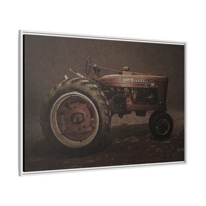 Vintage Farmall M Tractor | Framed Wall Art on Stretched Canvas
