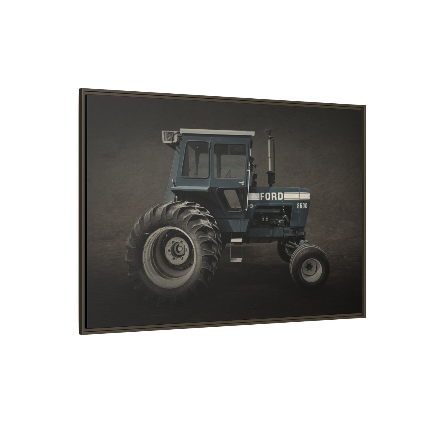 Vintage Ford 8600 Tractor Photo Wall Art on Canvas
