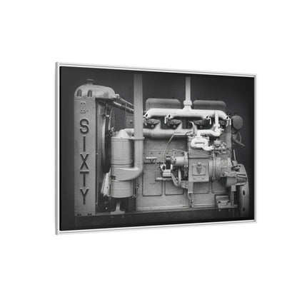 Vintage Caterpillar Power System Sixty Wall Art on Framed Canvas