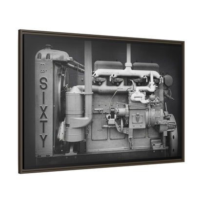 Vintage Caterpillar Power System Sixty Wall Art on Framed Canvas