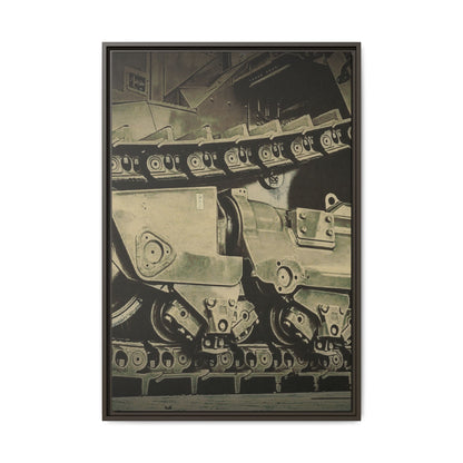 D11 Track Action | Triptych | Center Panel | Framed