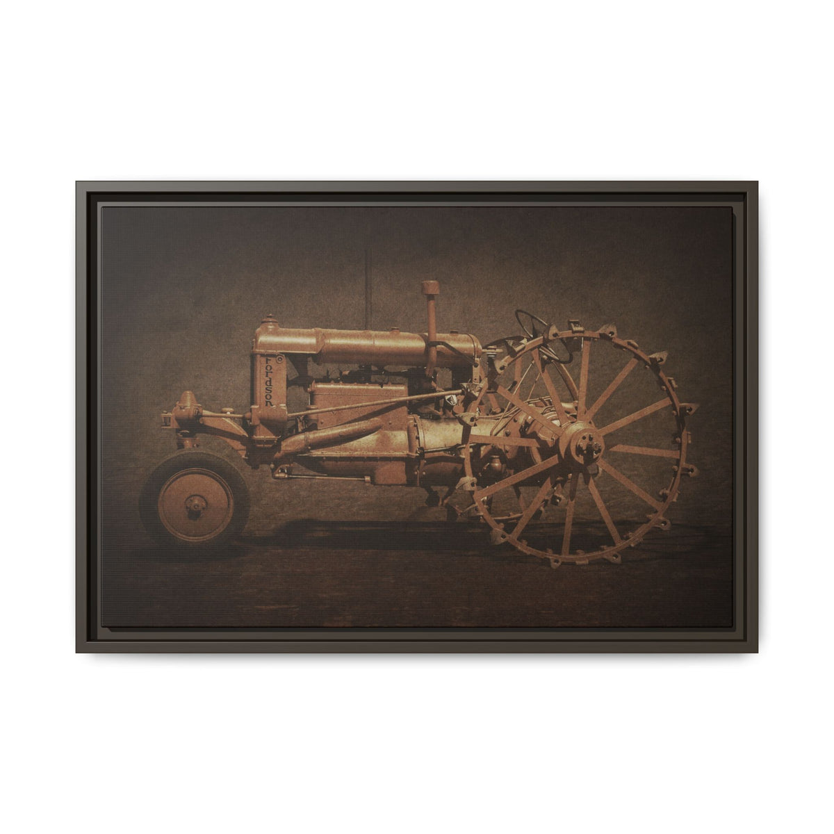 Vintage Ford Fordson Steel Wheel | Wall Art on Framed Canvas