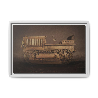 Vintage CAT 10 'TEN' Crawler | Framed Wall Art on Stretched Canvas