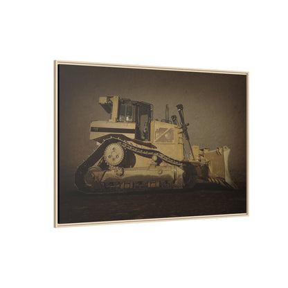D8 Classic 90's Dozer | Framed Wall Art on Stretched Canvas