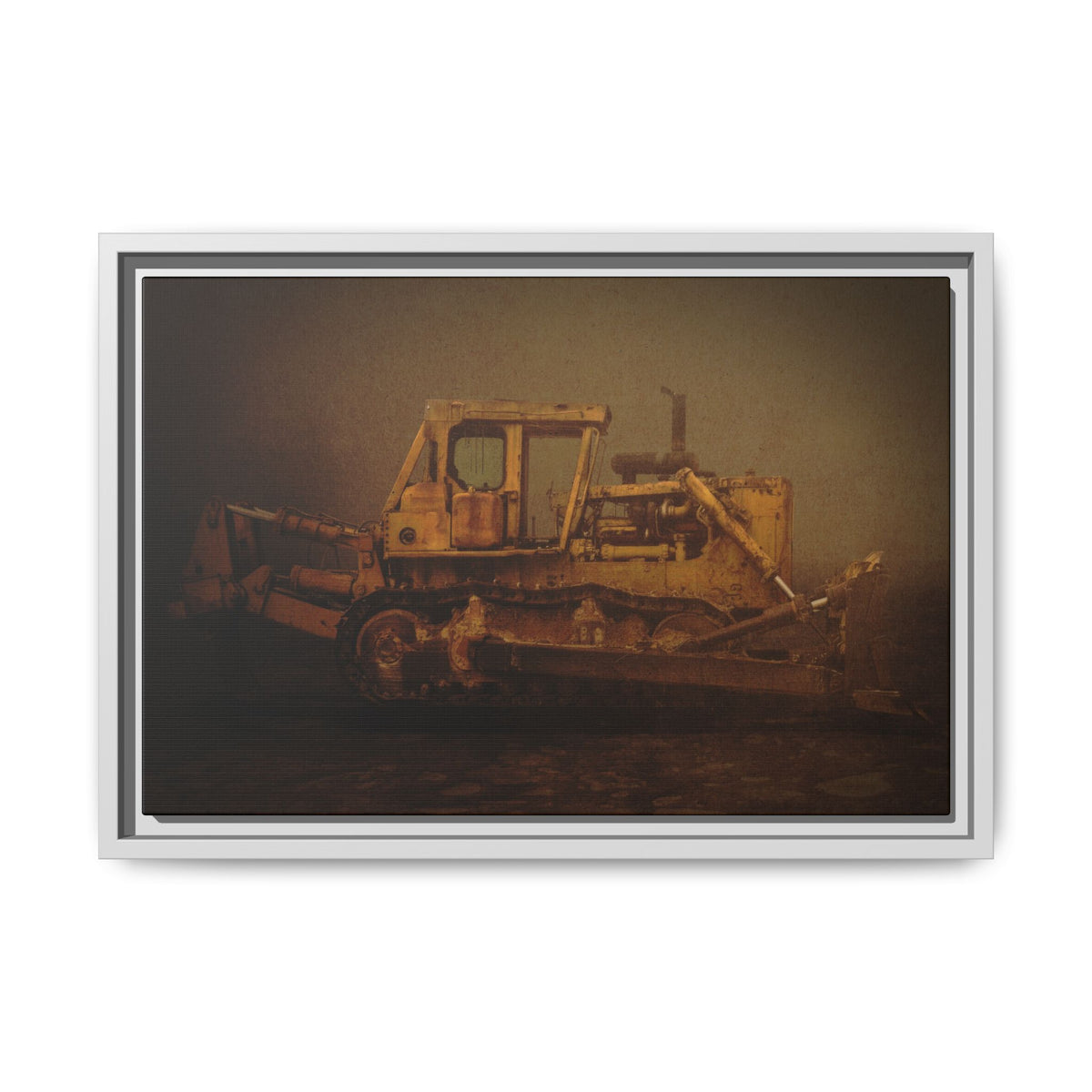 Classic D8 Dozer | Framed Wall Art on Stretched Canvas