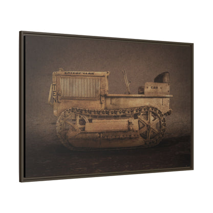 Vintage CAT 10 'TEN' Crawler | Framed Wall Art on Stretched Canvas