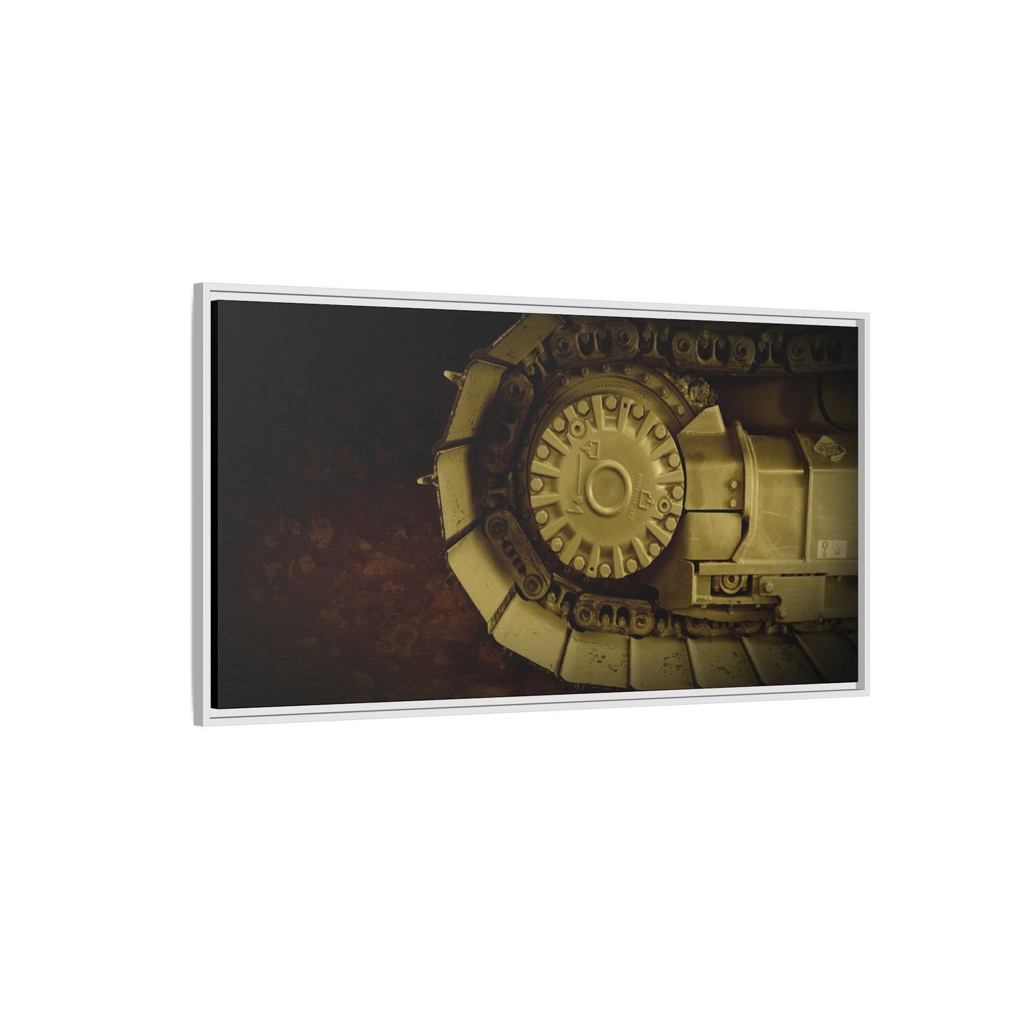 Dramatic Dozer Tracks | Photo Wall Art on Canvas