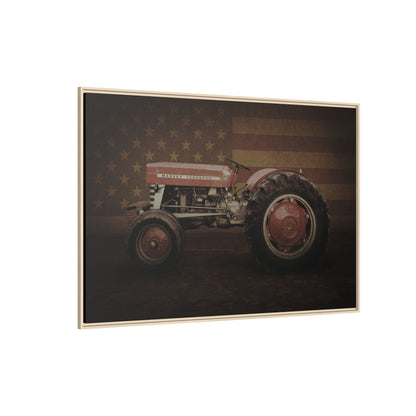 Patriotic Massey 135 | Framed Wall Art on Stretched Canvas