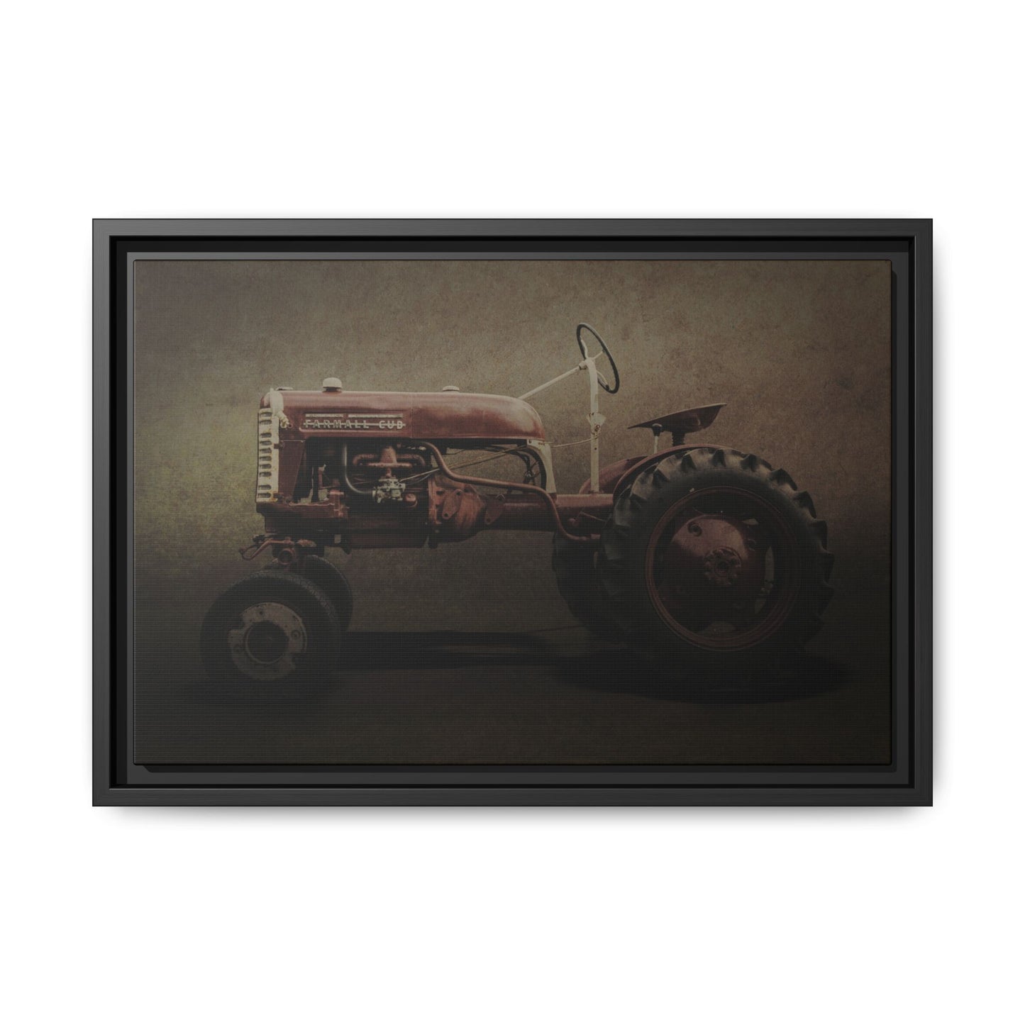 Vintage Farmall Cub Tractor | Framed Wall Art on Stretched Canvas