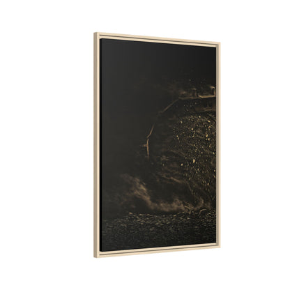 Epic Dozer Track Triptych Left | Matte Canvas Print (Framed)