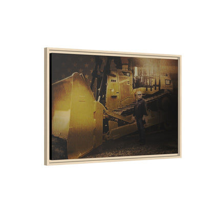 Personalized - Shane Todd - D9T Dozer | Photo Wall Art on Framed Canvas