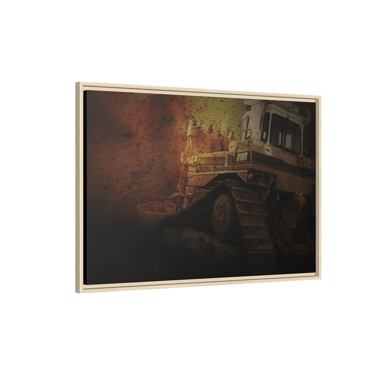 D10 Dramatic Dozer | Framed Wall Art on Stretched Canvas