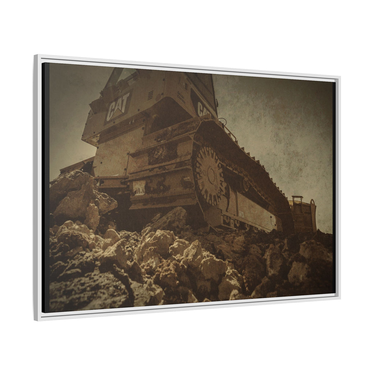 D5K2 Top of the Hill Dozer  | Photo Art on Framed Canvas