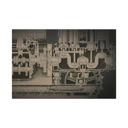 Crawler Cutawy Close Up | Unframed Stretched Canvas