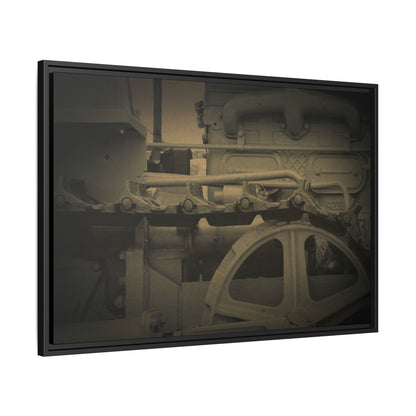 Vintage Track Detail | Framed Wall Art on Stretched Canvas