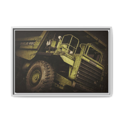 Classic Euclid Hauler Action | Framed Wall Art on Stretched Canvas