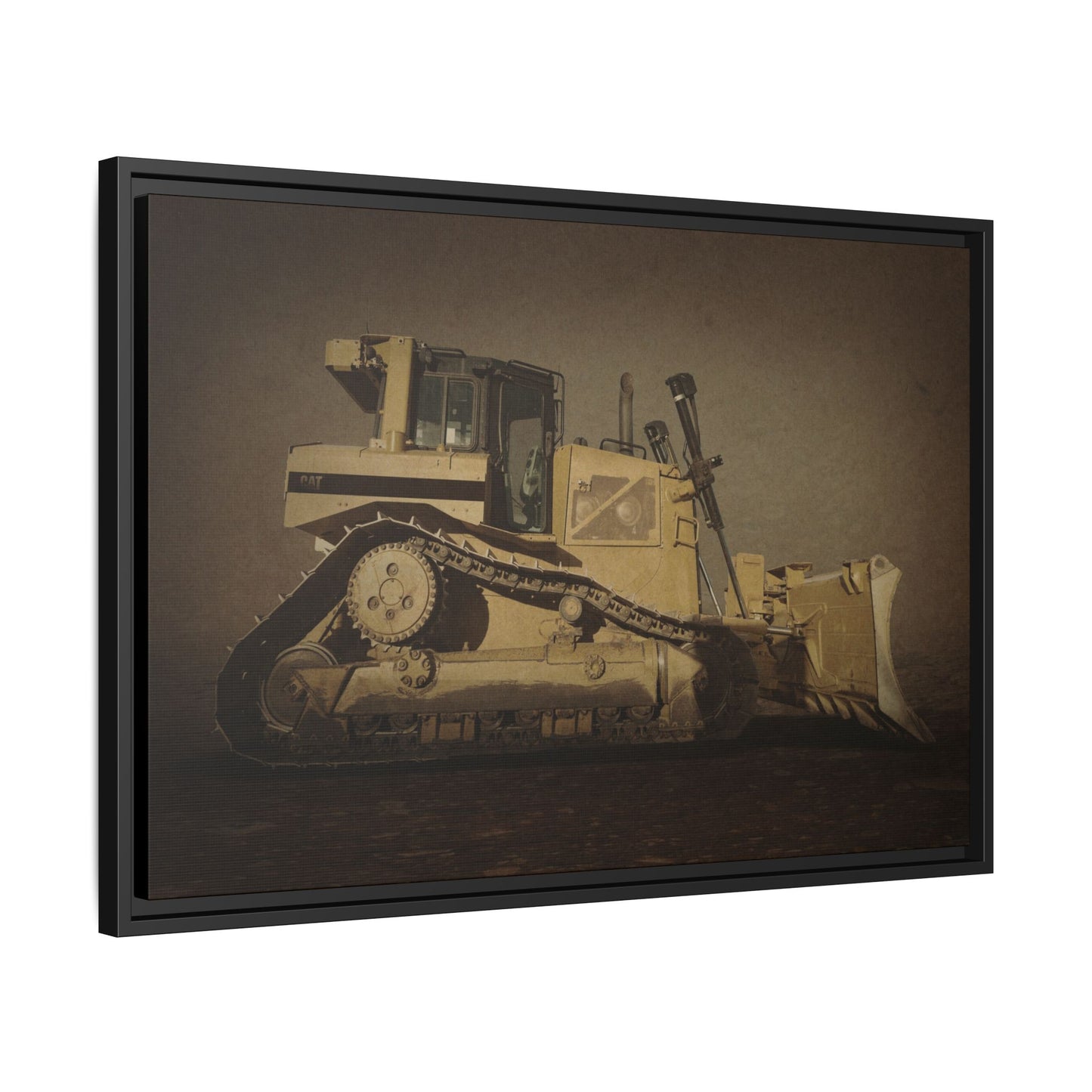 D8 Classic 90's Dozer | Framed Wall Art on Stretched Canvas