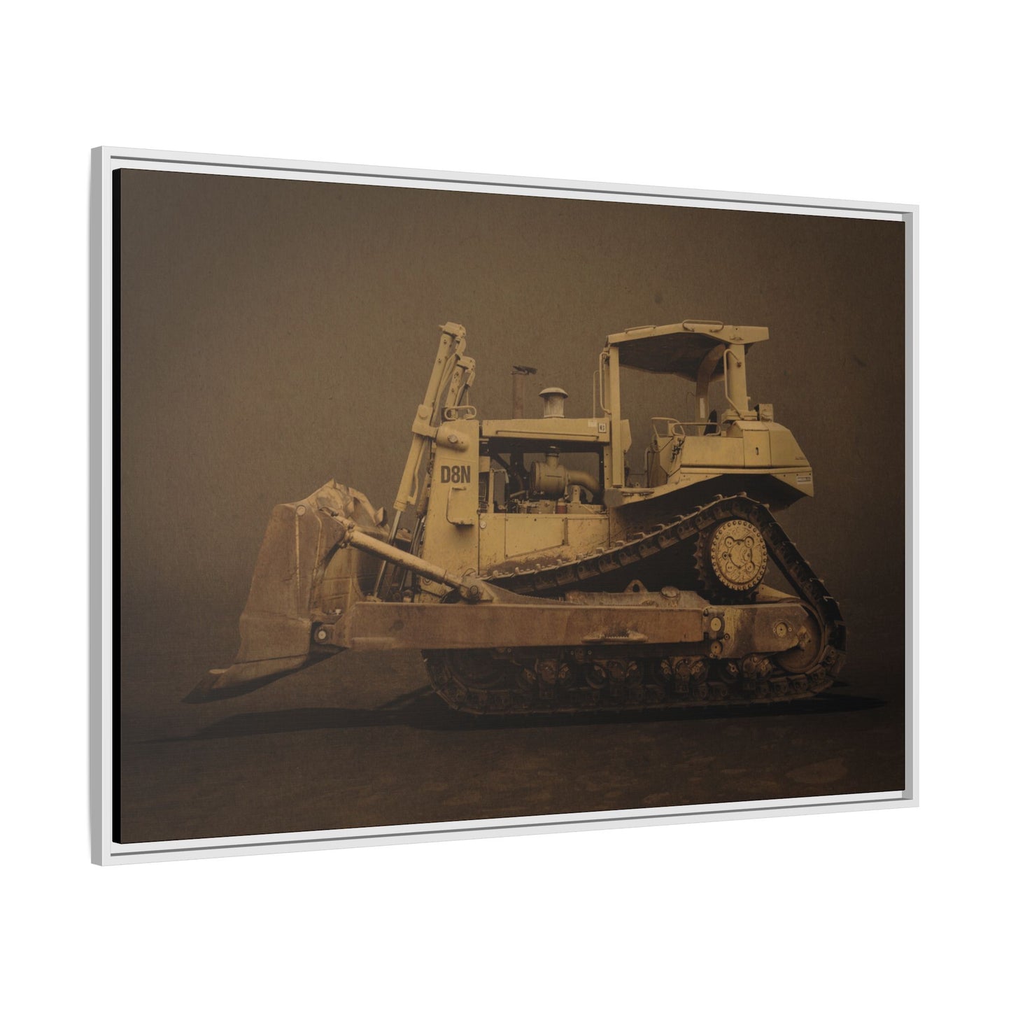 Legacy D8N Dozer Photo Wall Art on Framed Canvas | Industrial Artwork