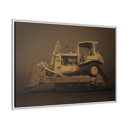 Legacy D8N Dozer Photo Wall Art on Framed Canvas | Industrial Artwork