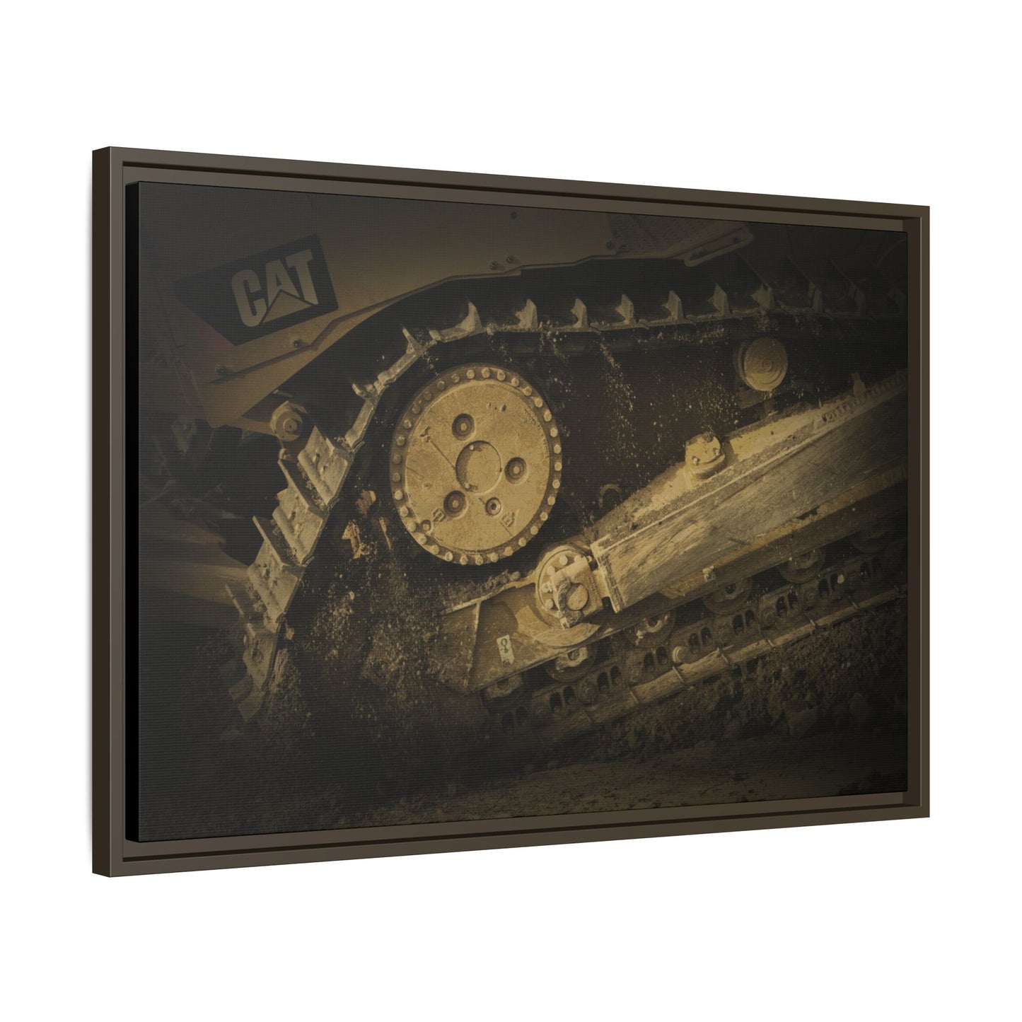 Dozer Track Detail | Photo Art on Framed Canvas