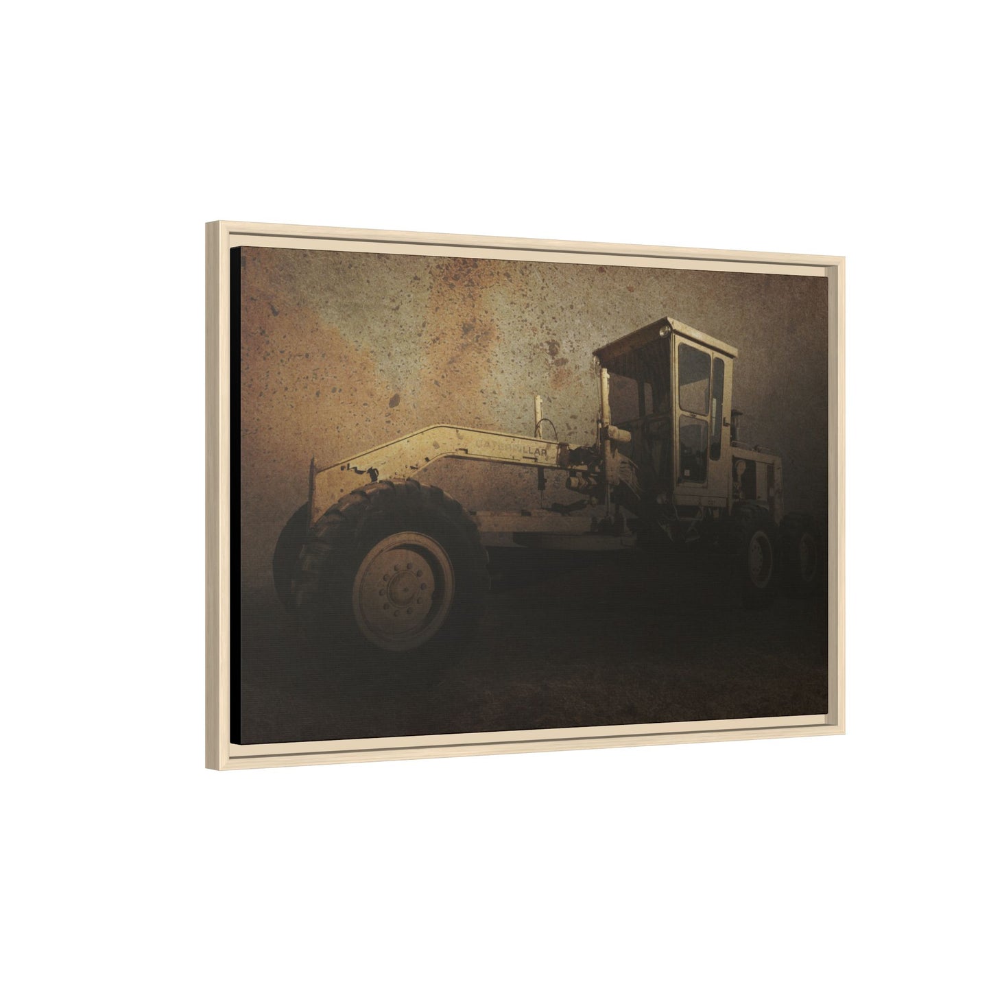 Classic 120G Motorgrader Action| Framed Wall Art on Canvas