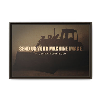 Personalized Machine Art | Framed Photo Wall Art on Canvas