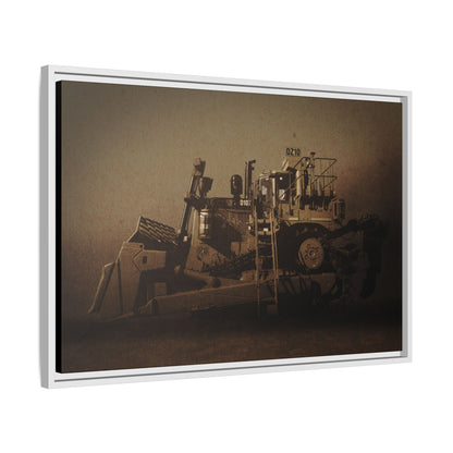 Classic D10Z Dozer | Framed Wall Art on Stretched Canvas