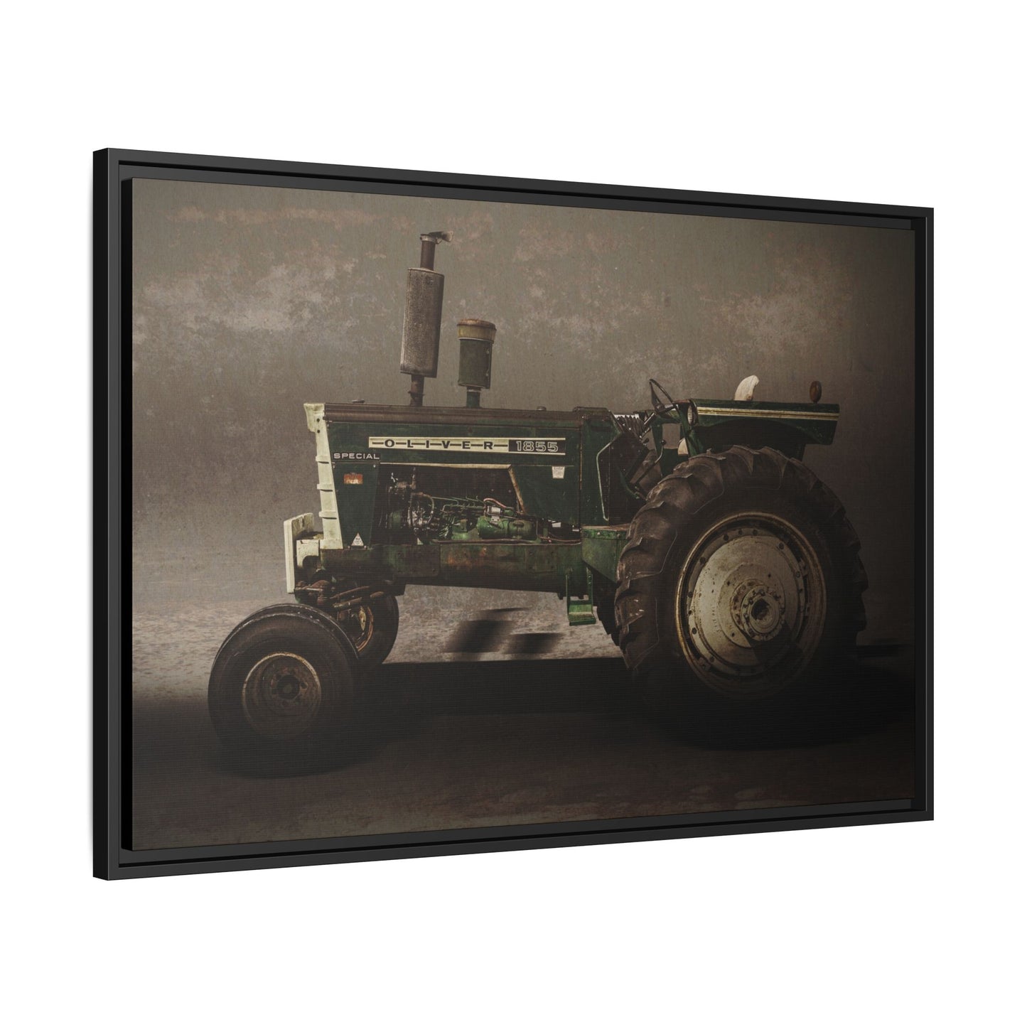 Classic Oliver 1855 Tractor | Framed Wall Art on Stretched Canvas