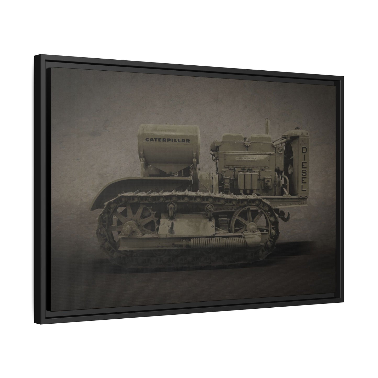 Vintage 60 'Diesel' Crawler | Framed Photo Wall Art on Canvas