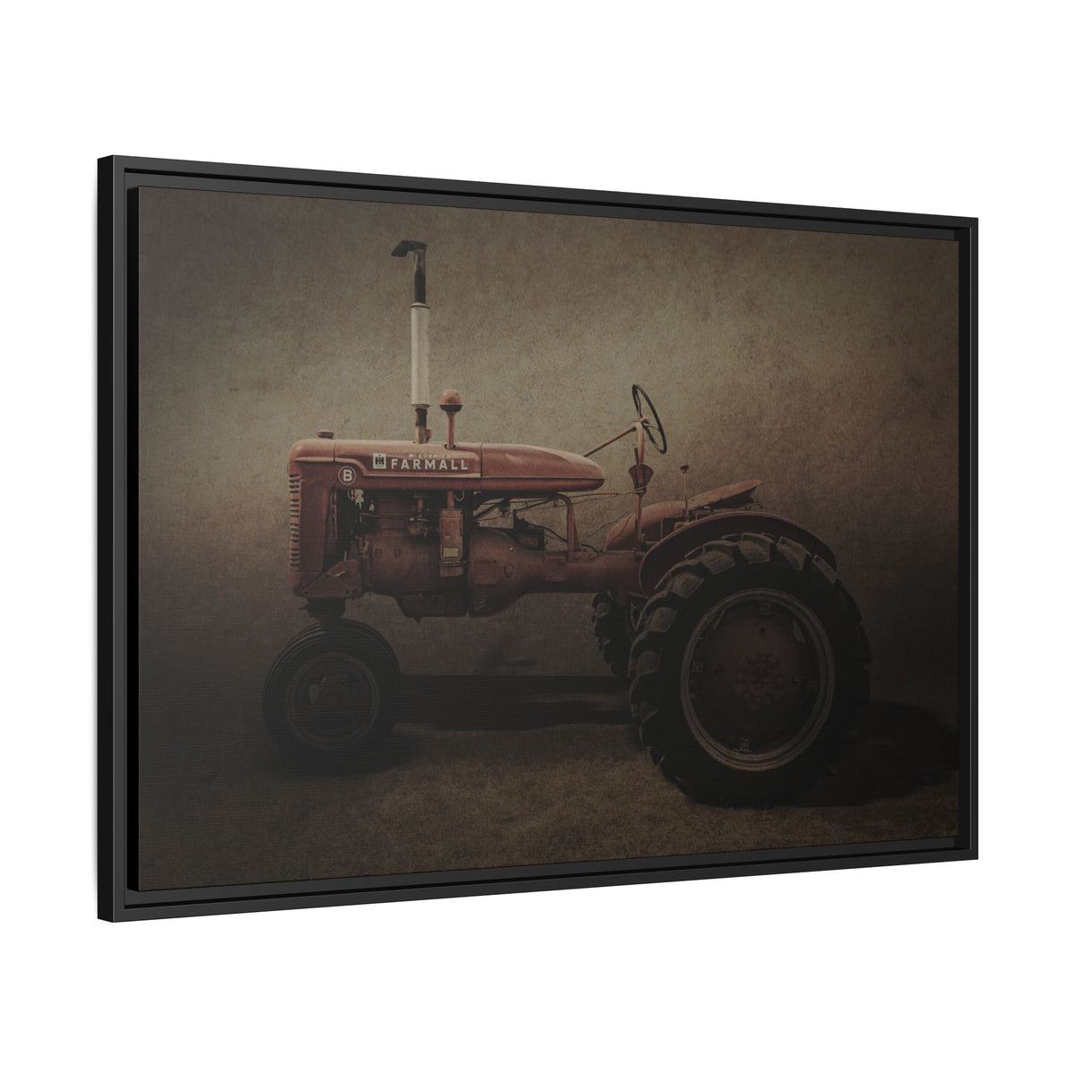 Vintage Farmall Model B Tractor | Framed Wall Art on Stretched Canvas