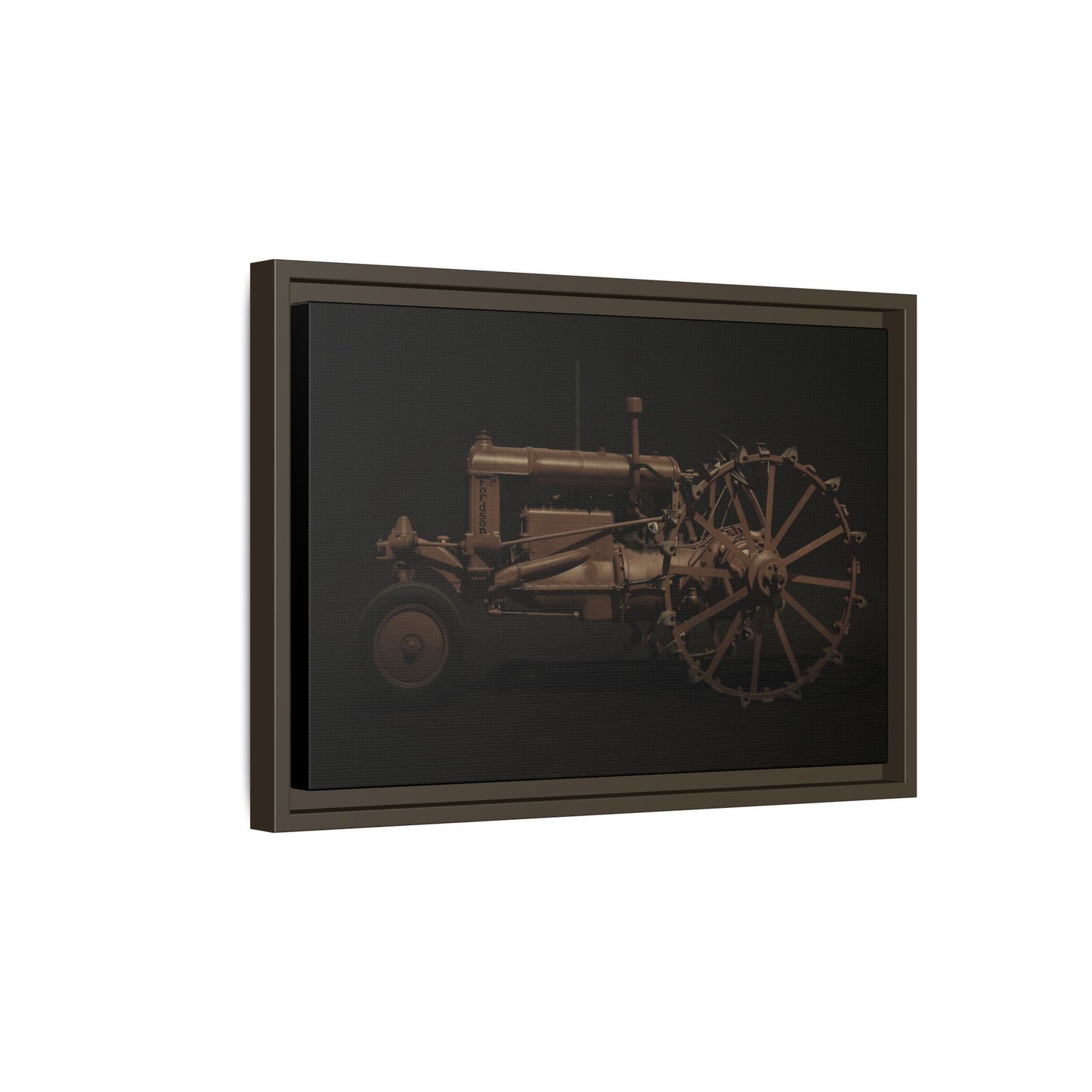 Vintage Ford Fordson Steel Wheel Photo Wall Art on Framed Canvas