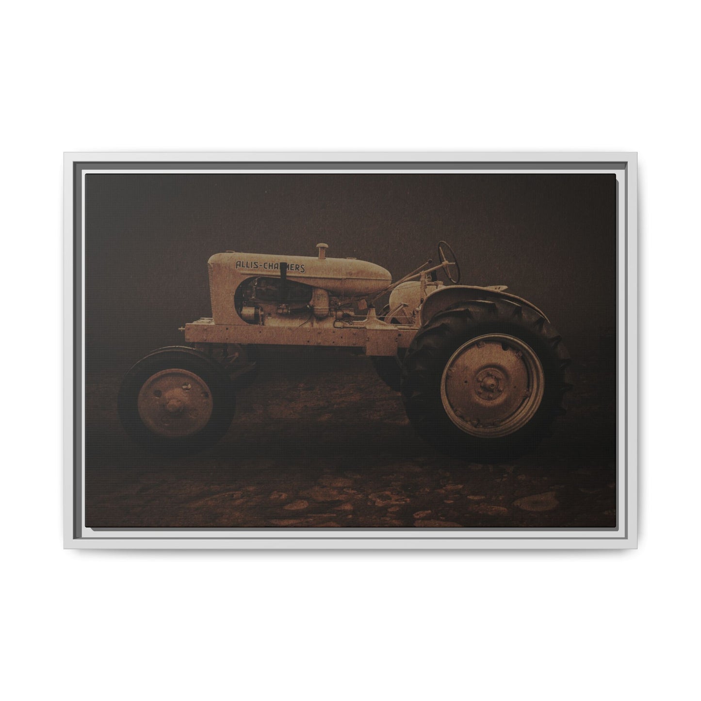 Vintage Allis Chalmers WC | Framed Wall Art on Stretched Canvas