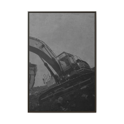 Copy of Excavator Triptych Center Jondo | Matte Canvas Print (Framed)