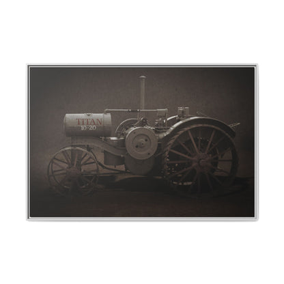 Vintage International Titan 10-20 Tractor | Framed Wall Art on Stretched Canvas