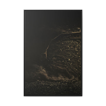 Epic Dozer Track Triptych Left | Matte Canvas Print (Framed)