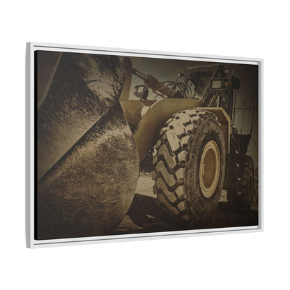 Big Bucket Loader | Framed Wall Art on Stretched Canvas