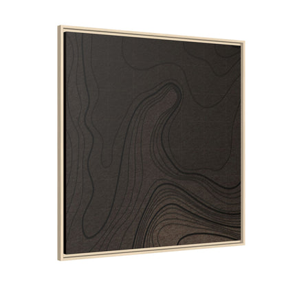 Dramatic Excavator Reach Tryptich - Left Panel - Matte Framed Canvas