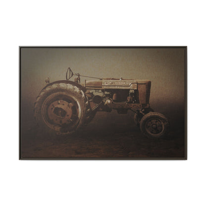 Weathered Vintage Farmall Tractor | Framed Wall Art on Stretched Canvas