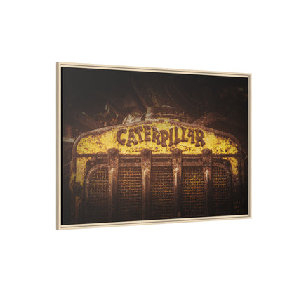 Weathered & Worn Vintage Crawler Grill | Framed Wall Art on Stretched Canvas