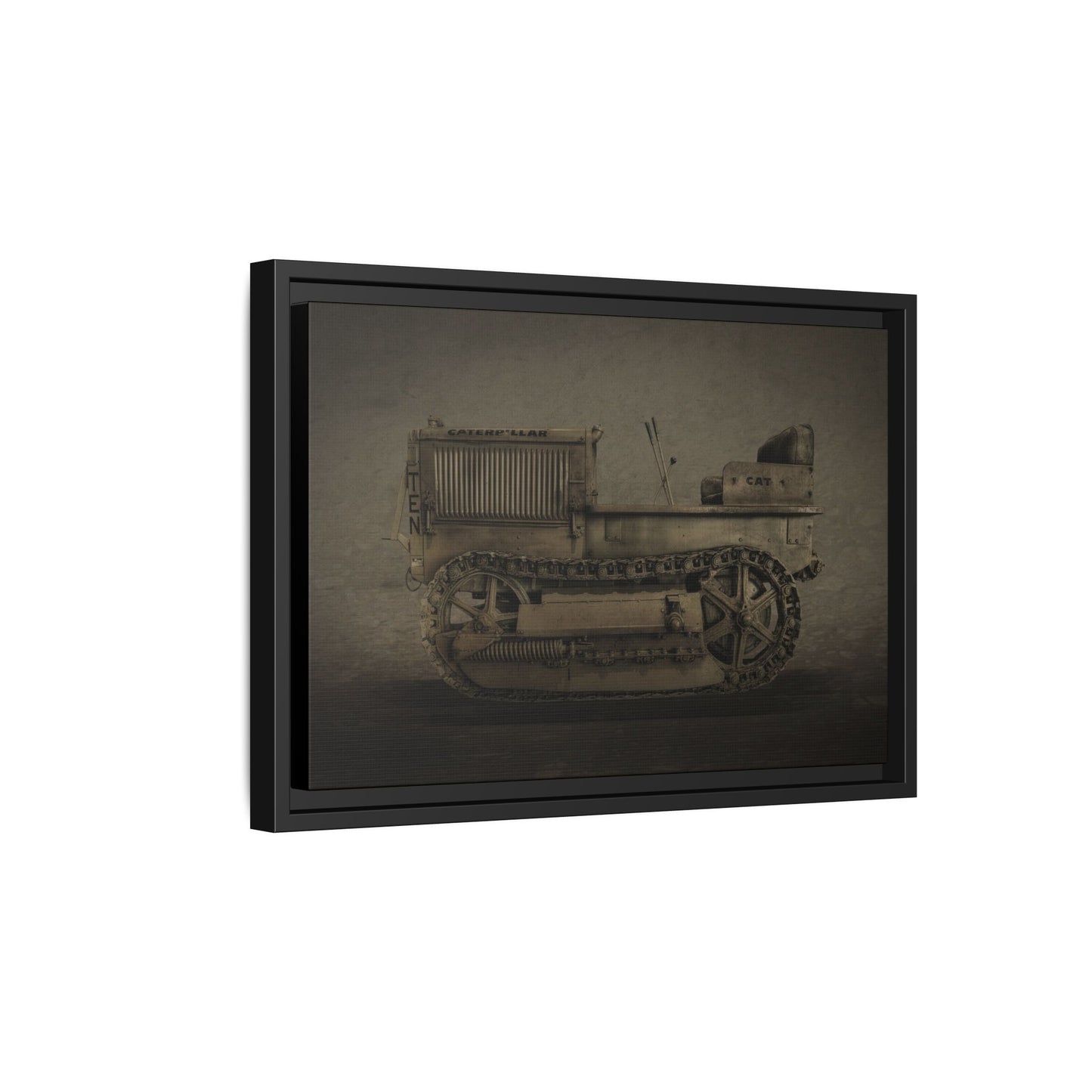Vintage Crawler 10 'TEN' Tractor | Photo Wall Art on Framed Canvas
