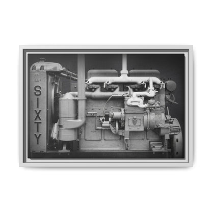 Vintage Caterpillar Power System Sixty Wall Art on Framed Canvas