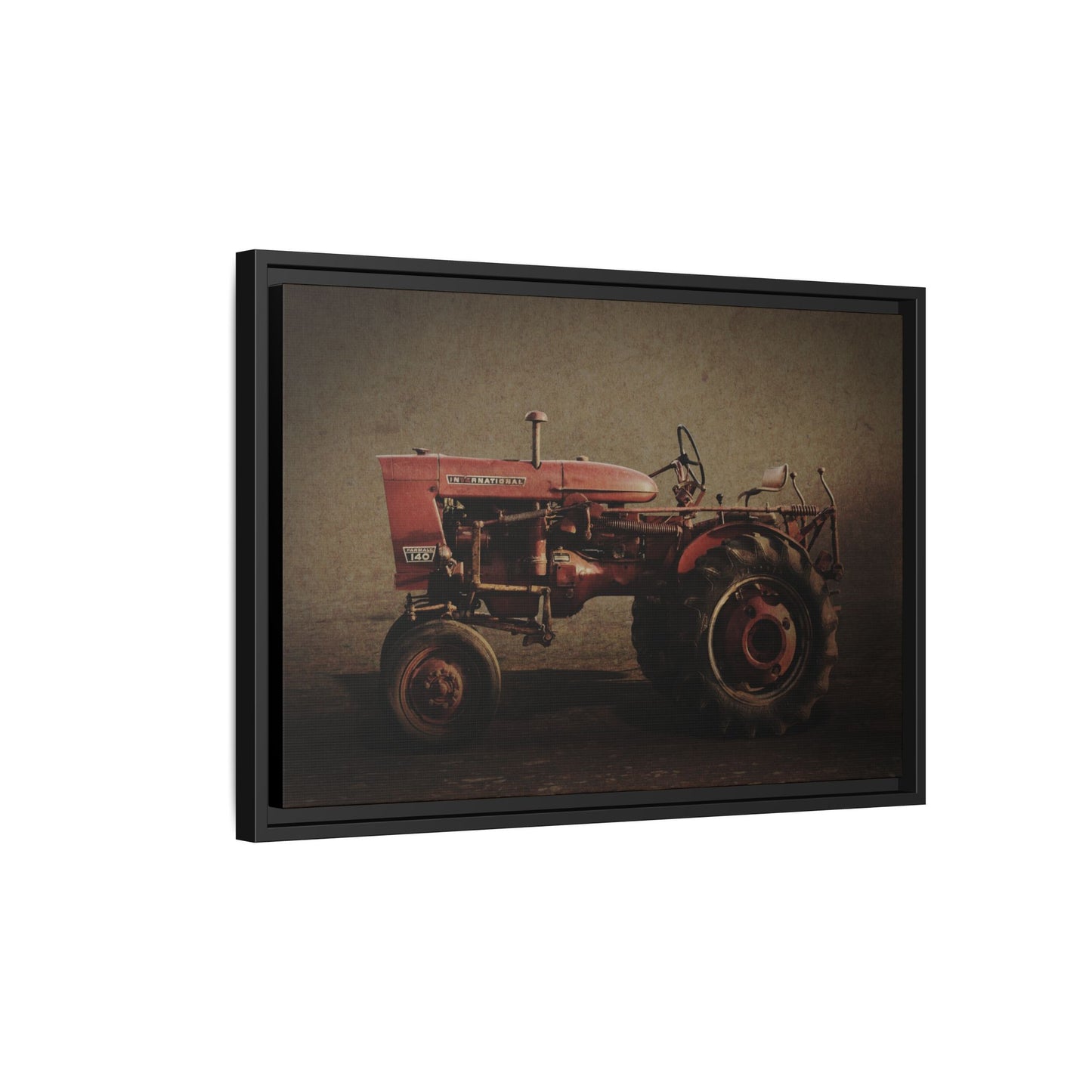 Vintage Farmall Model 140 Tractor | Framed Wall Art on Stretched Canvas