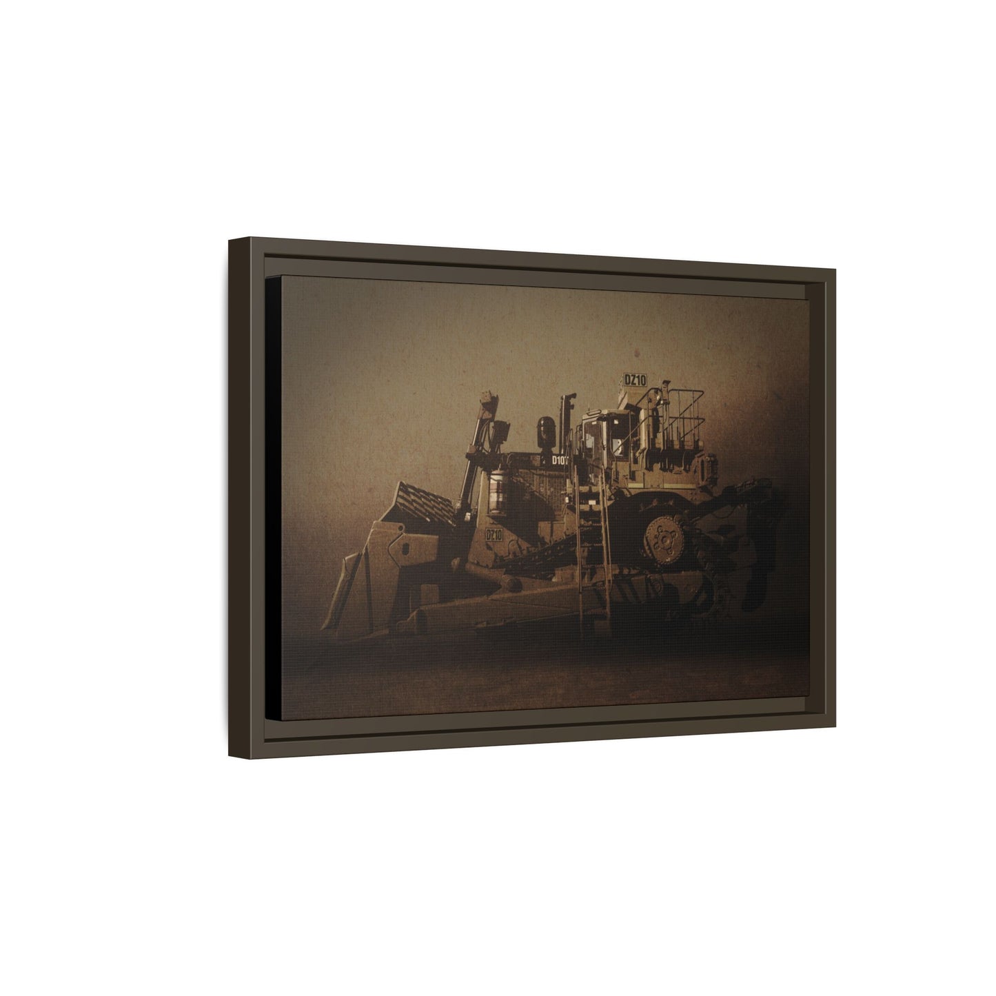 Classic D10Z Dozer | Framed Wall Art on Stretched Canvas