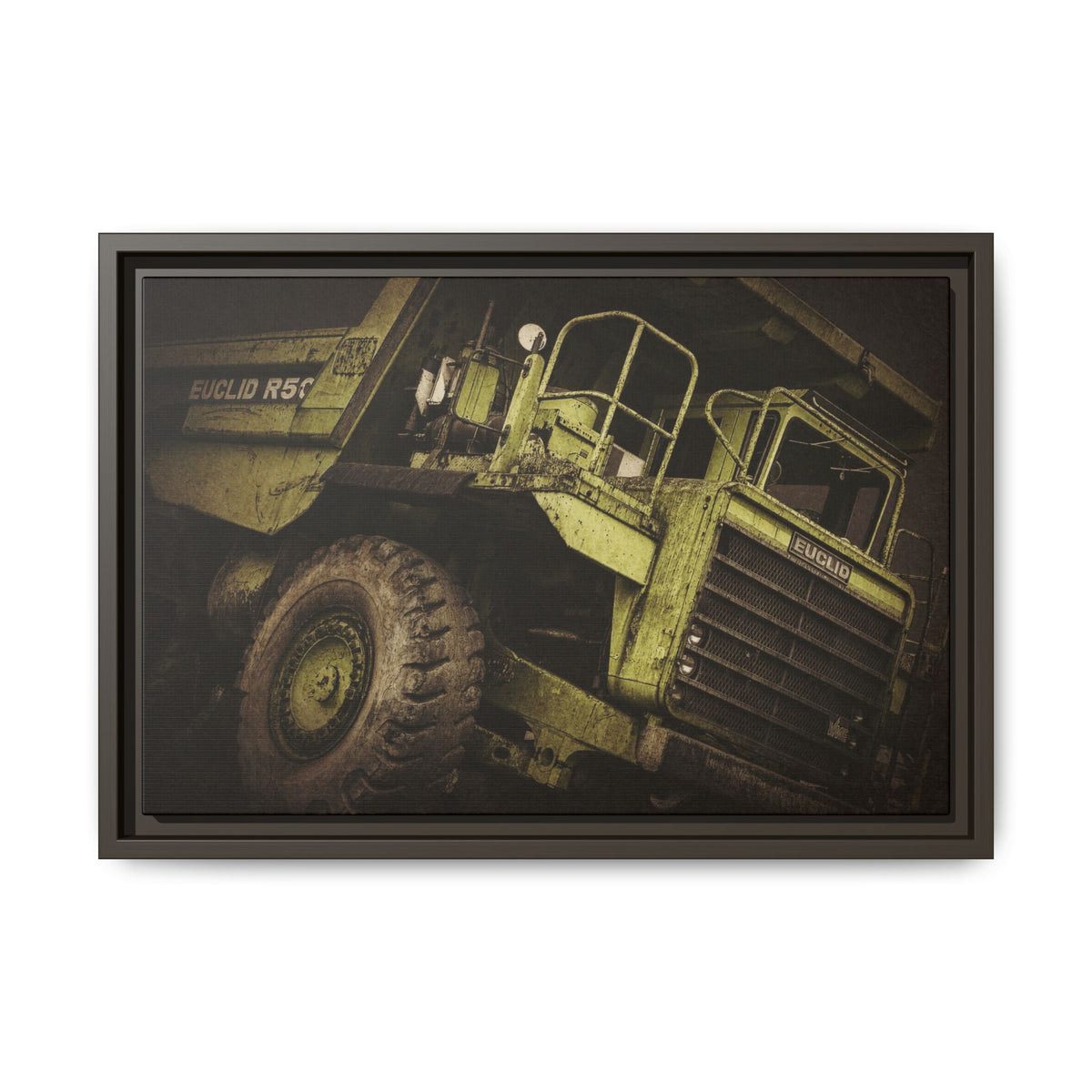 Classic Euclid Hauler Action | Framed Wall Art on Stretched Canvas