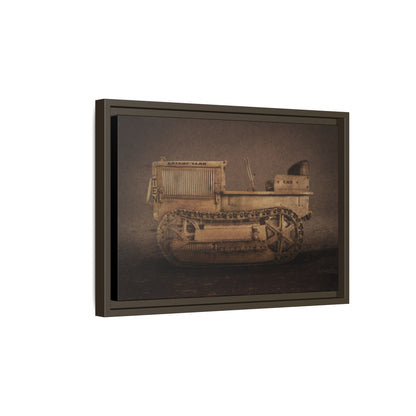 Vintage CAT 10 'TEN' Crawler | Framed Wall Art on Stretched Canvas