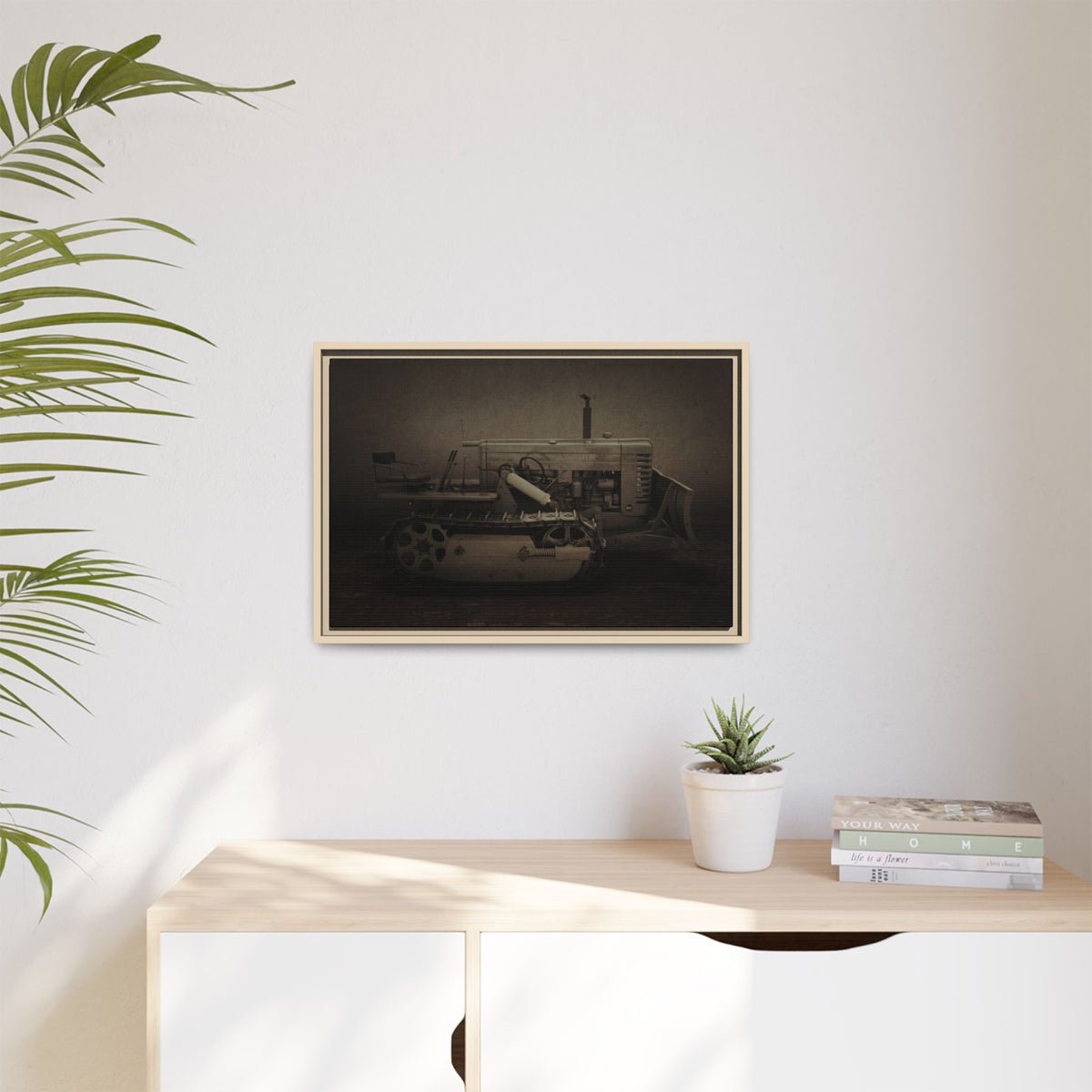 Vintage John Deere MC | Framed Wall Art on Stretched Canvas