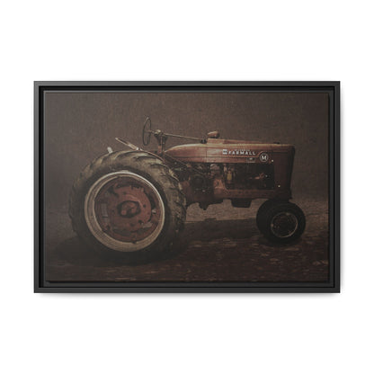 Vintage Farmall M Tractor | Framed Wall Art on Stretched Canvas