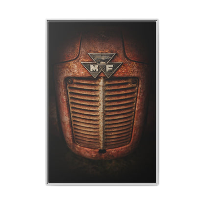 Vintage Rusty Massey Grill on Canvas
