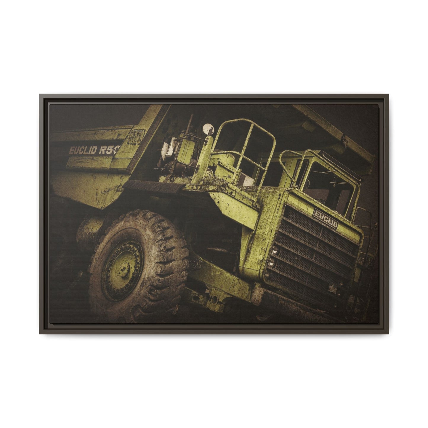Classic Euclid Hauler Action | Framed Wall Art on Stretched Canvas