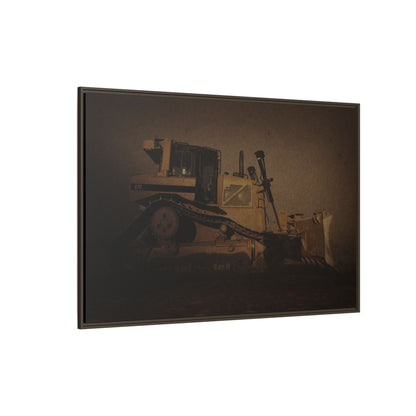 D8 Classic 90's Dozer | Framed Wall Art on Stretched Canvas